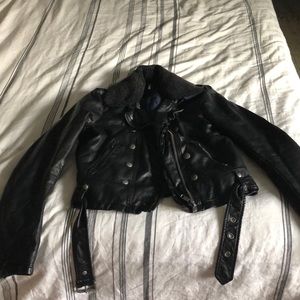 Free People Ashville Vegan Moto jacket!!